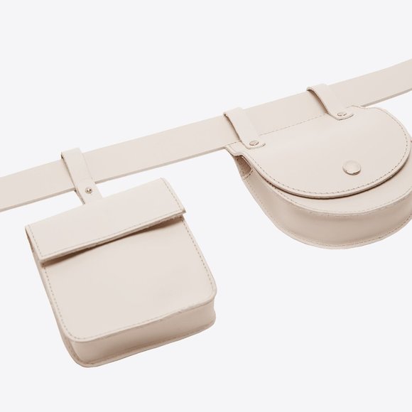 Zara Leather Belt with Coin Pockets - Picture 11 of 12
